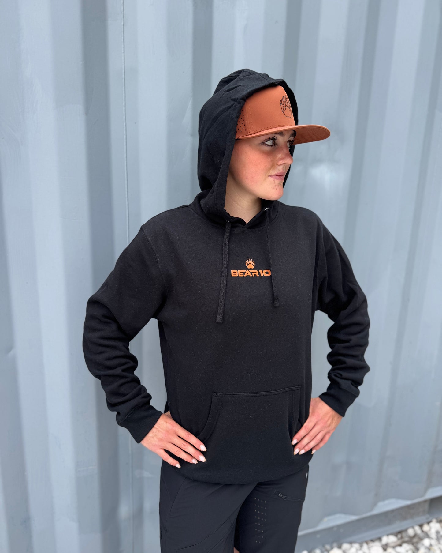 BEAR10 Pullover Hoodie – Black