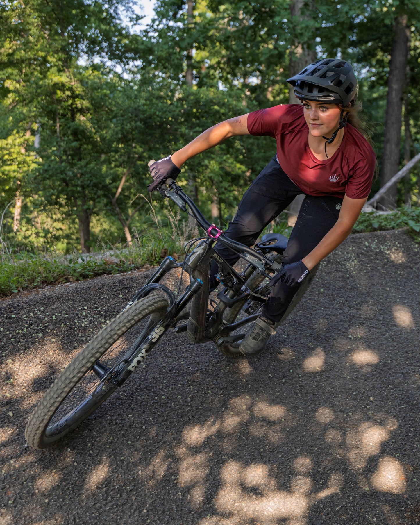 BEAR10 Women’s Short Sleeve MTB Shirt – Red
