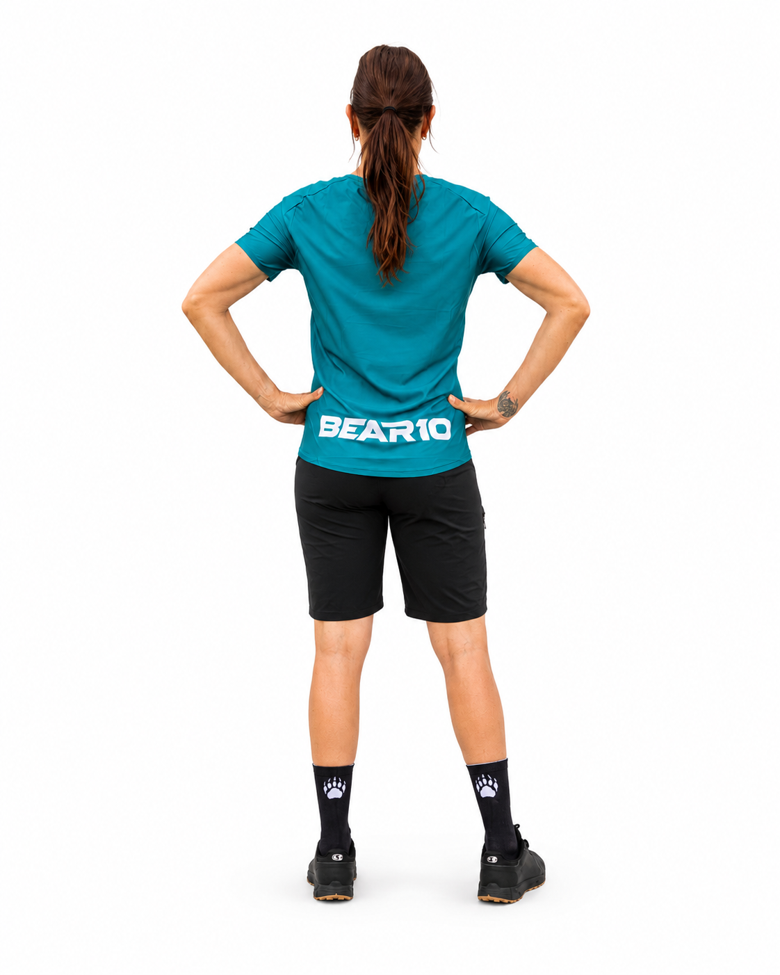 BEAR10 Women’s Short Sleeve MTB Shirt – Turquoise