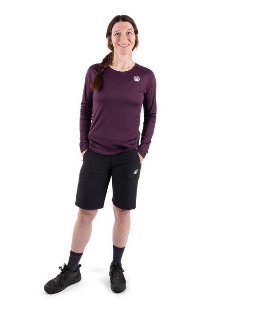 BEAR10 Women’s Long Sleeve MTB Shirt – Deep Purple