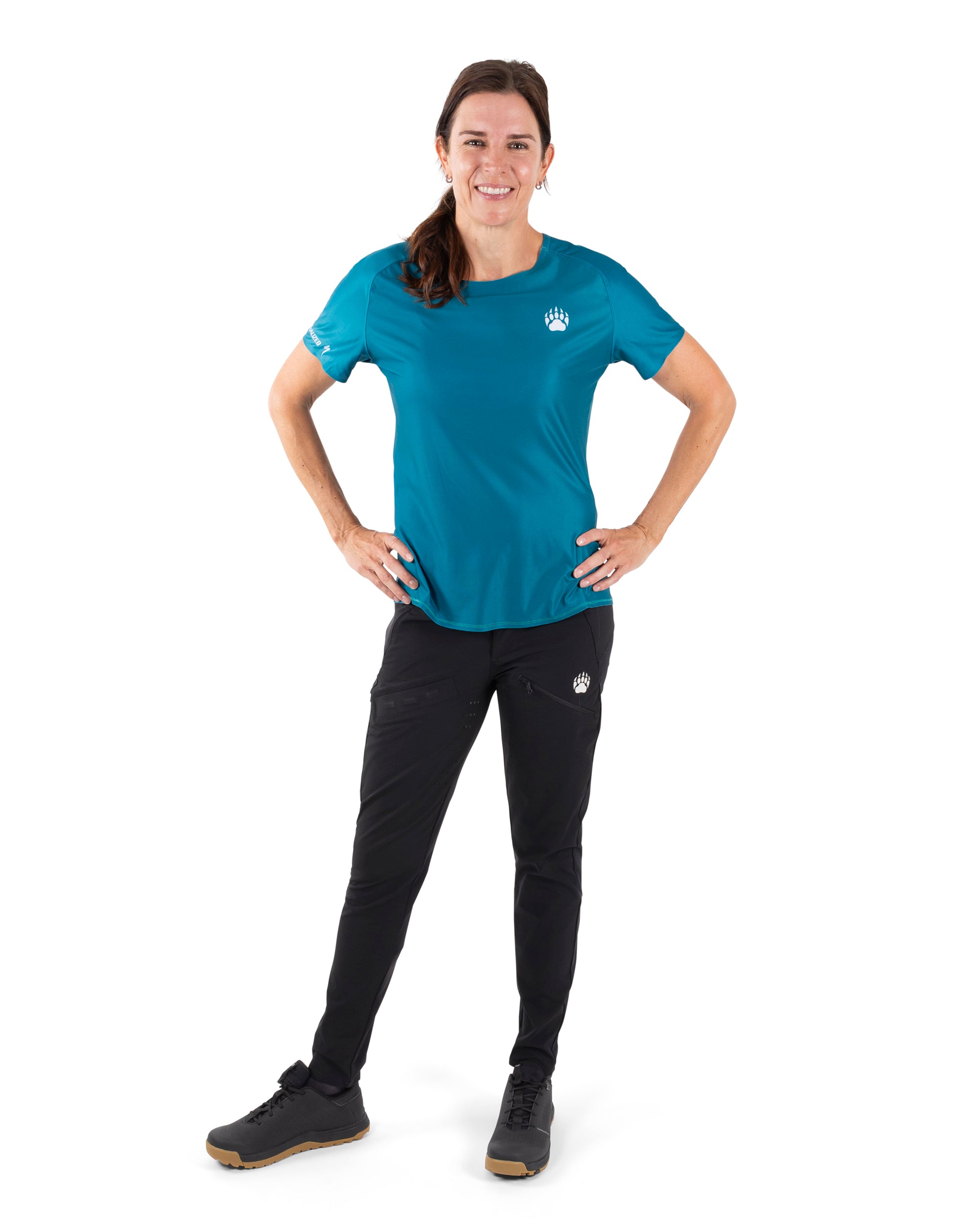 BEAR10 Women’s Short Sleeve MTB Shirt – Turquoise