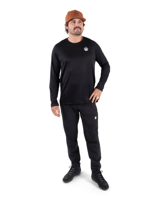 BEAR10 Men’s Long Sleeve MTB Shirt – Black