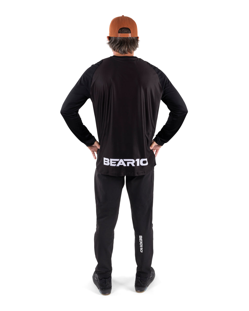 BEAR10 Men’s Long Sleeve MTB Shirt – Black