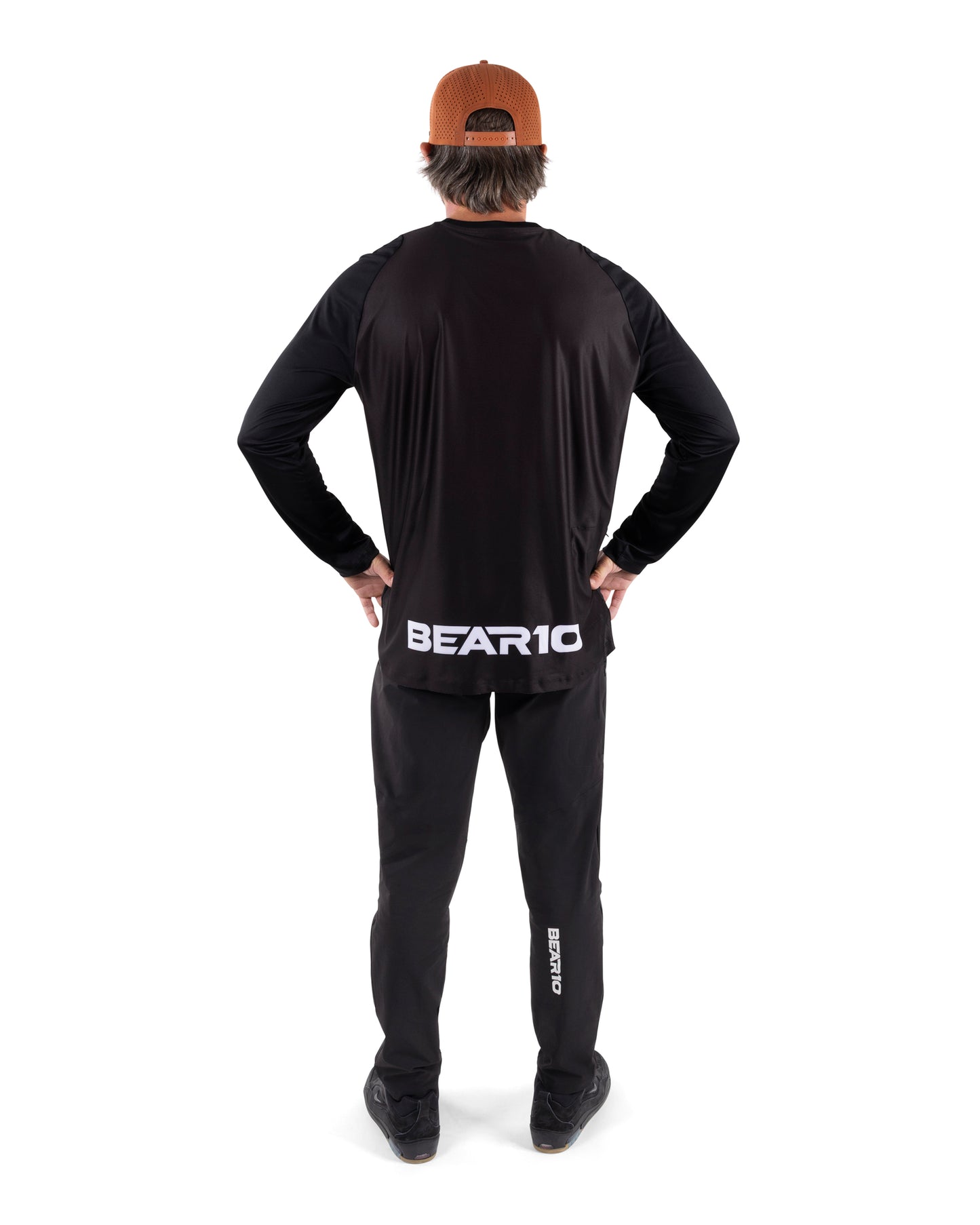 BEAR10 Men’s Long Sleeve MTB Shirt – Black