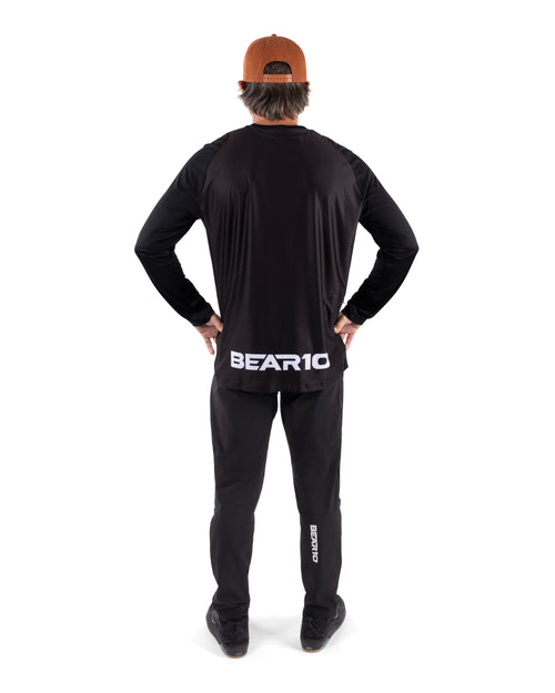 BEAR10 Men’s Long Sleeve MTB Shirt – Black