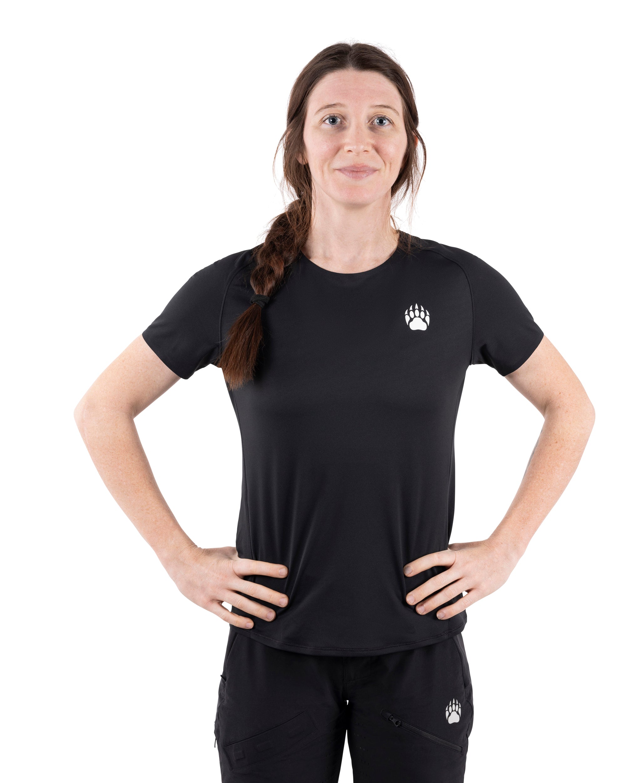 BEAR10 Women’s Short Sleeve MTB Shirt – Black