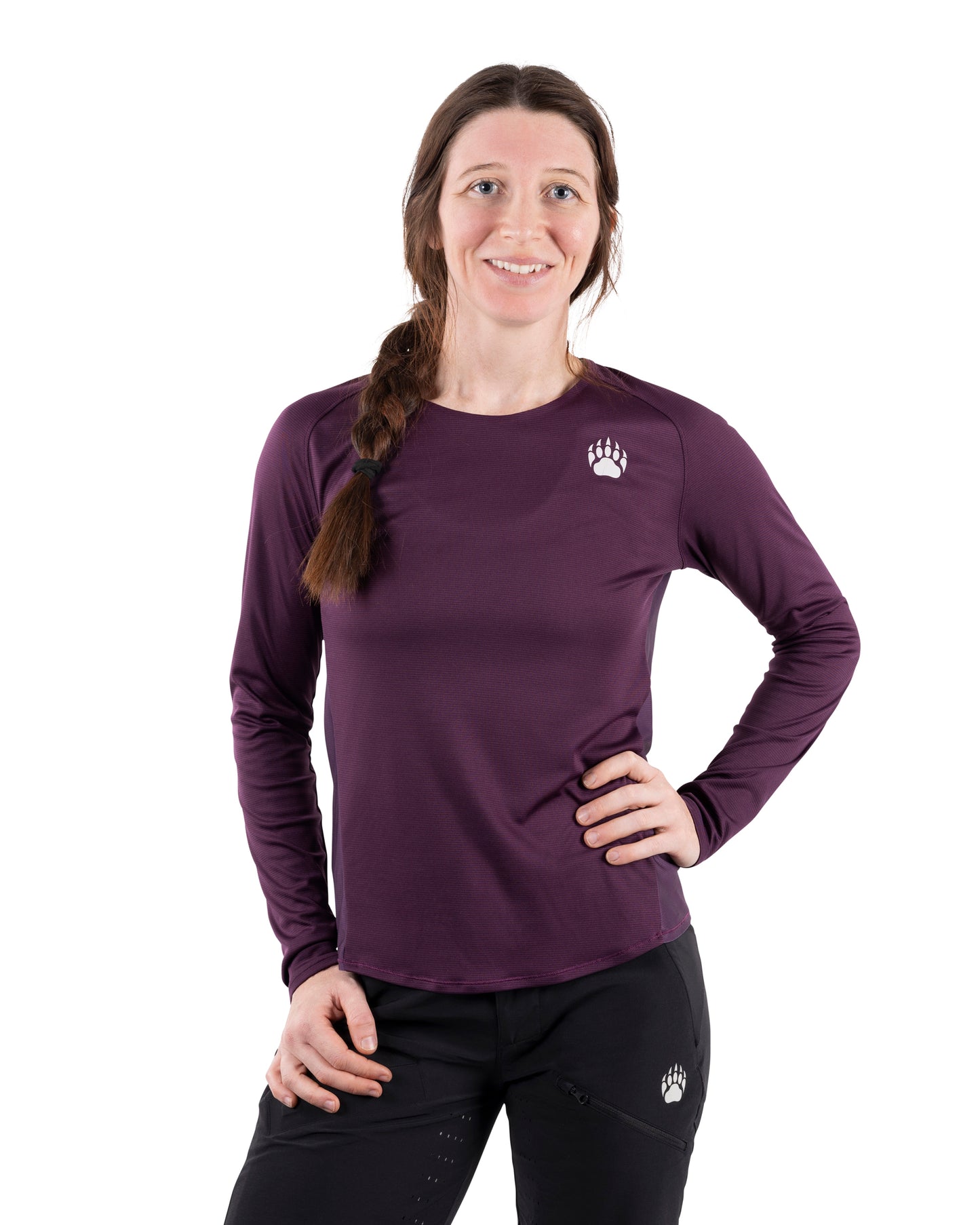 BEAR10 Women’s Long Sleeve MTB Shirt – Deep Purple