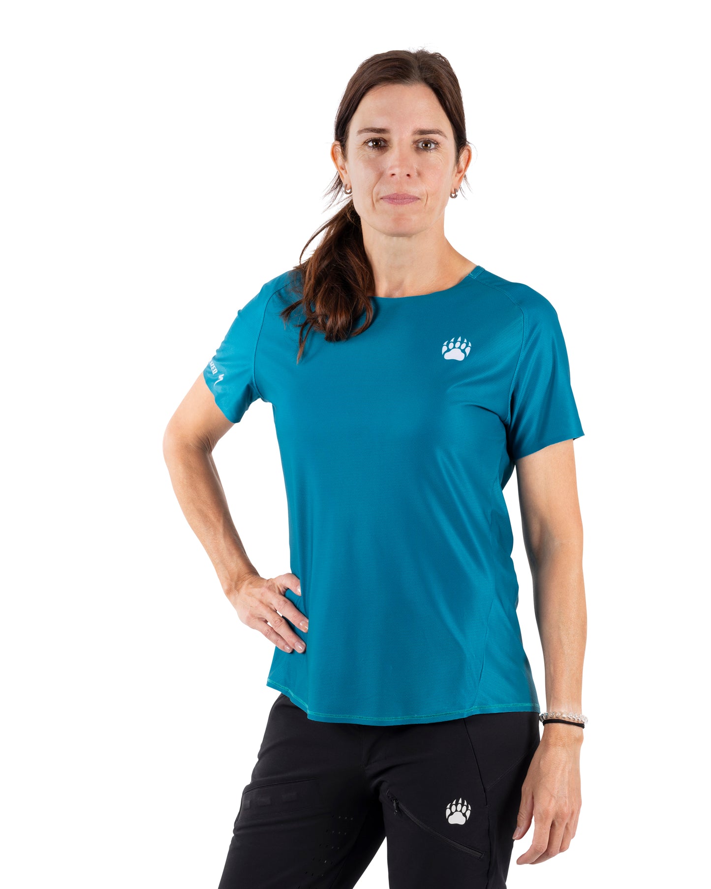 BEAR10 Women’s Short Sleeve MTB Shirt – Turquoise