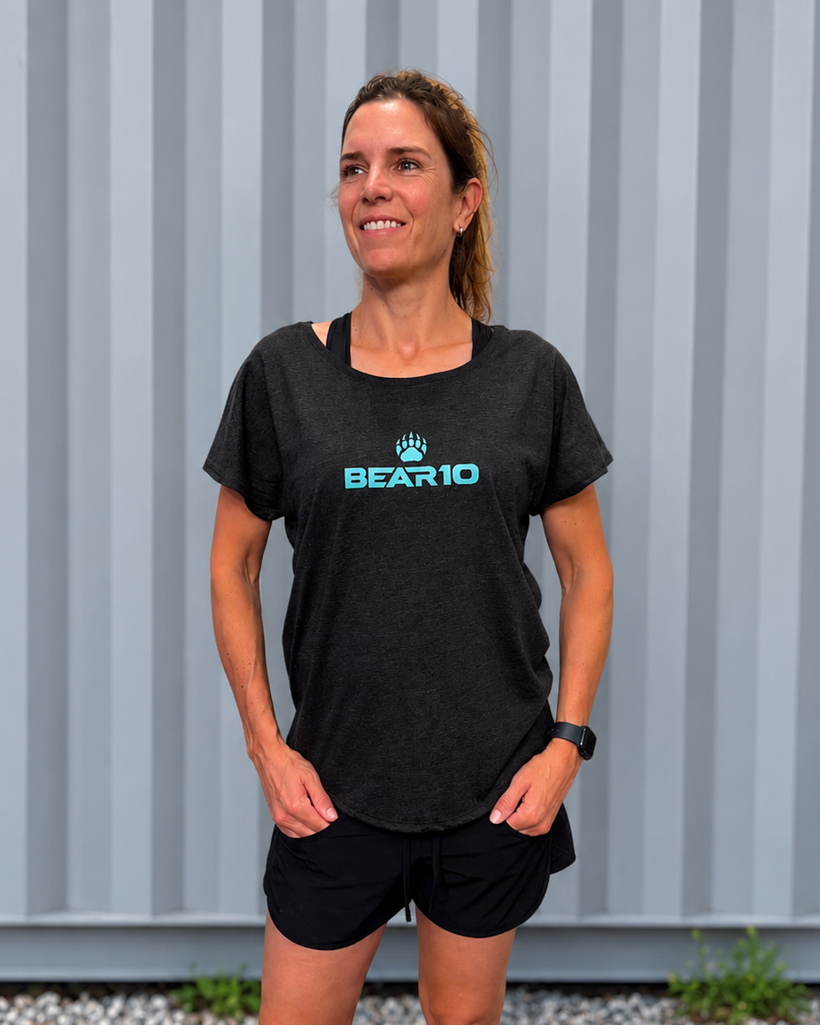 BEAR10 Women’s Casual Tee – Vintage Black
