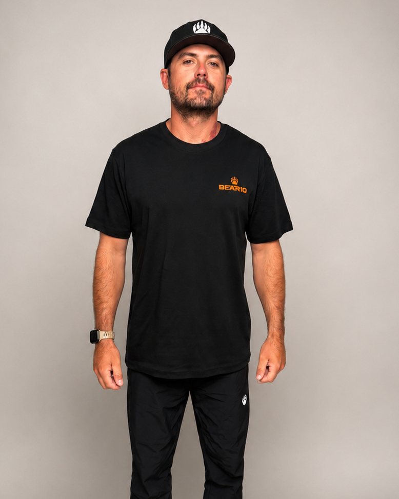 BEAR10 Men’s Casual Tee – Black