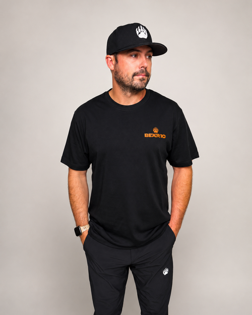 BEAR10 Men’s Casual Tee – Black