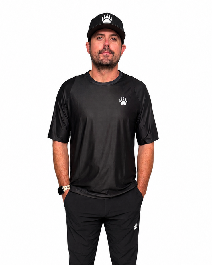 BEAR10 Men’s Short Sleeve MTB Shirt – Black