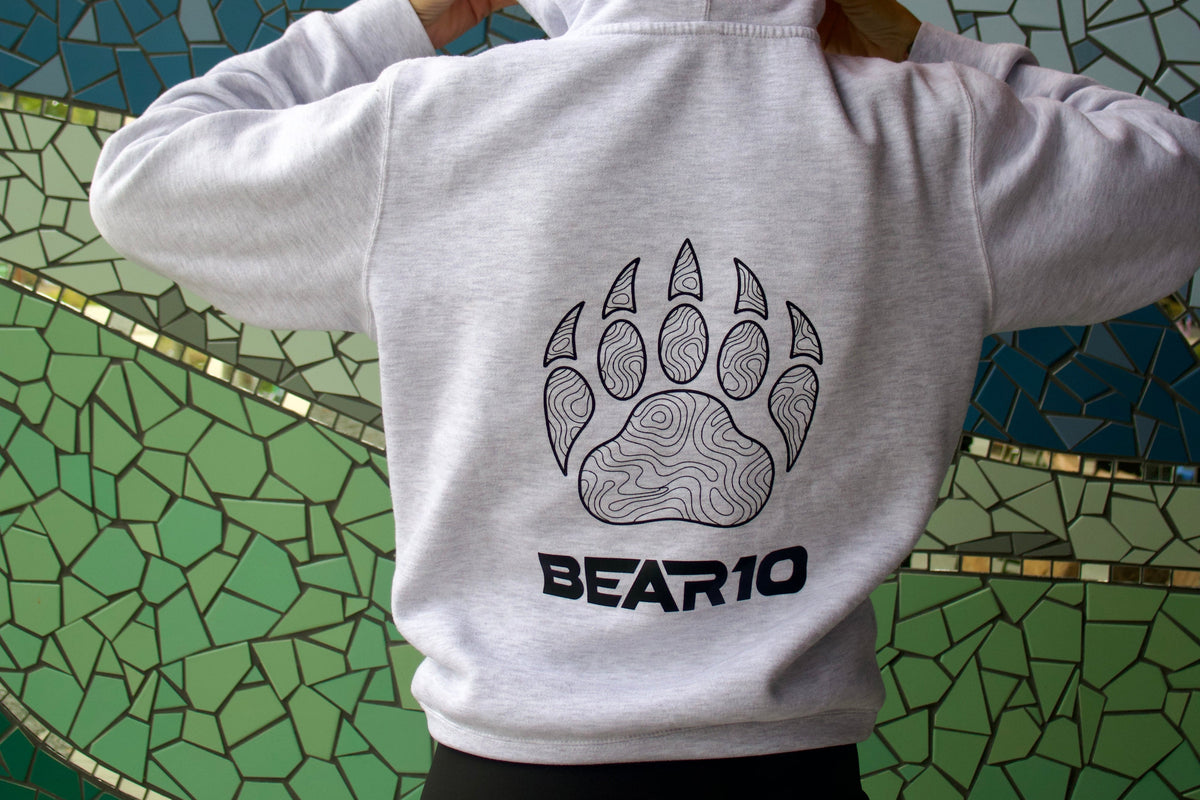 BEAR10 Pullover Hoodie – Ash Heather