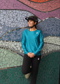 BEAR10 Women's Long Sleeve MTB Shirt - Turquoise